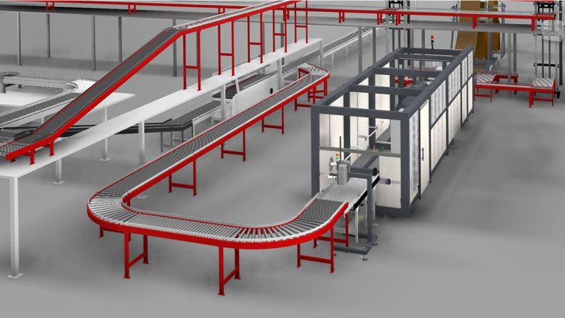 INLINE-Verpackungsmaschine mit Fördertechnik von FÖRSTER & KRAUSE