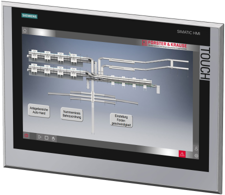 SPS-Programmierung von FÖRSTER & KRAUSE - Anlagenvisualisierung - Bedien-Touchpanel
